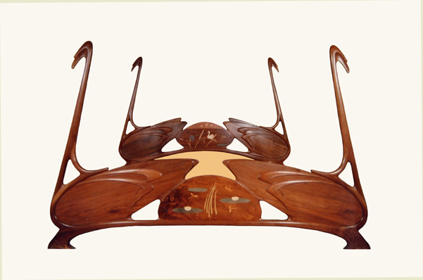 Art nouveau store headboard